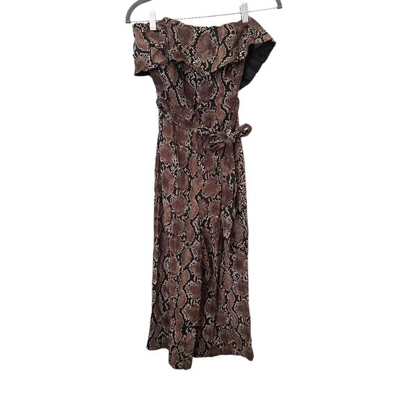 ARITZIA Babaton Snake Print Sleeveless Jumpsuit Sz 2 - Picture 3 of 6